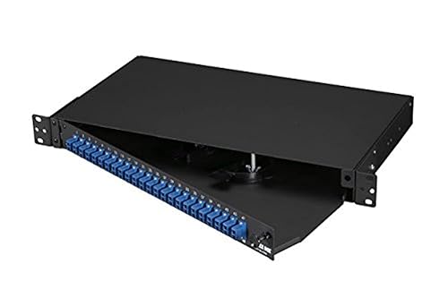 Black Box Network Services Rackmount Fiber Panel 1u Loaded with ((JPM385A)