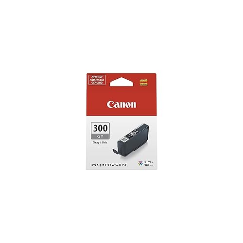 Canon PFI-300 Lucia PRO Ink, Gray, Compatible to imagePROGRAF PRO-300 Printer, Standard (4200C002)