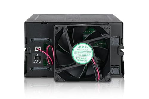 ICY DOCK Rugged 8 x 2.5 SAS/SATA HDD/SSD Mobile Rack Enclosure for 2 x 5.25 Bay (2 x Mini-SAS HD) | ToughArmor MB508SP-B 2x 4 Bay