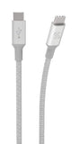 Scosche USB C TO USB C Braided Cable 10ft - Silver