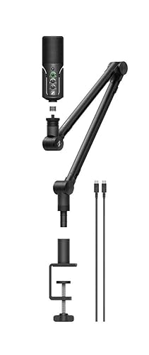 Sennheiser Professional Profile USB Microphone Streaming Set with Boom Arm, 3 m USB-C Cable & Mic Pouch