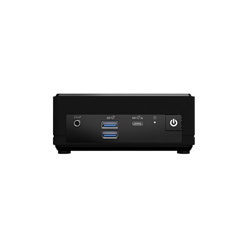 MSI Cubi N ADL Mini PC: Intel Pentium N200, Intel UHD, 4GB Memory, 128GB M.2 SSD, WiFi, Dual Display, Window 11 pro: Black ADL-065US