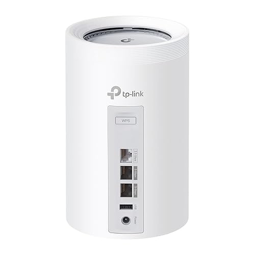 TP-Link Deco BE11000 Tri-Band WiFi 7 Mesh (Deco BE65 Pro) - 11 Gbps, 6 GHz/5 GHz/2.4 GHz Bands, 5 Gbps Ports, MLO, 320 MHz Channels, HomeShield, Universal Compatibility - 2-Pack Wi-Fi 7 | BE11000 Tri-Band 5G/2.5G Port, Multi-Gigabit 2-Pack
