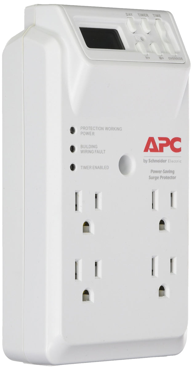 APC Power-Saving Timer Essential 4-Outlet Wall Tap