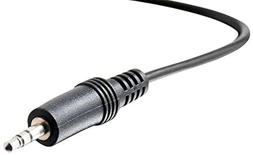 C2G Legrand 3.5MM Stereo Audio Cables, 3.5MM Male to Male Cord, Black Audio Cable with In-Wall, CMG-Rated Jacket, 1.5 Foot 3.5MM Audio Cable, 1 Count, C2G 40411