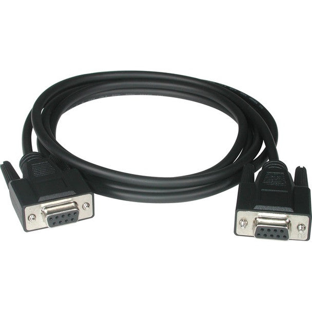 C2G 15 Ft DB9 F/F Serial RS232 Null Modem Cable - Black