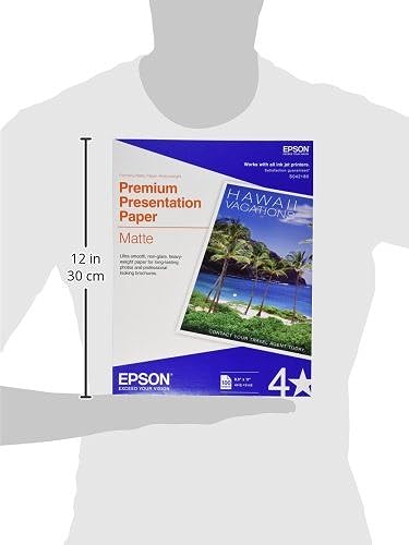 Epson 8.5x11 Premium Presentation Paper Matte - 100 Sheets
