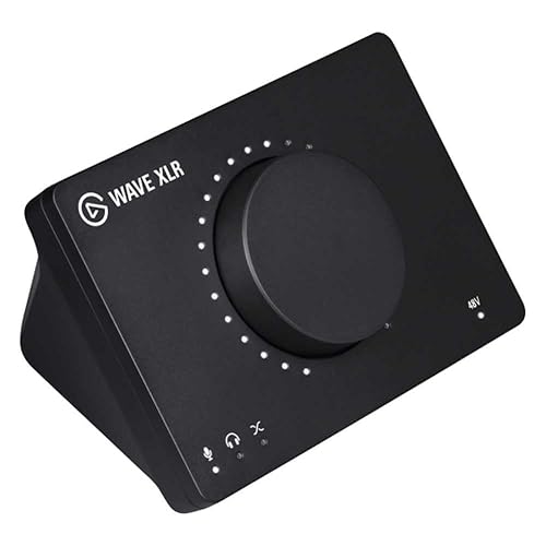 Elgato Wave XLR - Audio Mixer and 75 db Preamp for XLR Mic to USB-C, Control Interface with 48V Phantom Power, Tap-to-Mute, Digital Mixing Software for Streaming, Recording, Podcasting on Mac and PC