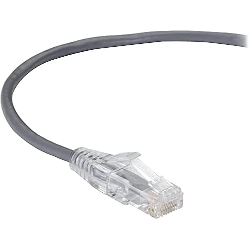 BLACK BOX C6APC28-GY-01 CAT6A 500-MHZ STRANDED ETHERNET PATCH CABLE - UNSHIELDED (UTP), CM PVC, SNAGLESS