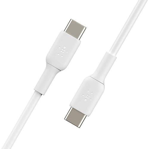 Belkin Boost Charge USB-C to USB-C Cable (USB Type-C Fast Charge Cable for Samsung, Pixel, iPad Pro and More) 2 m, White