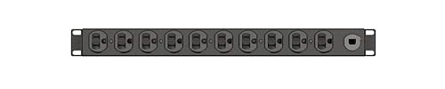 Vertiv Geist Basic Rack PDU – Data Center Power Distribution Unit - 20A| (10) NEMA 5-20R| 5-20P| 1.9kW| Rack PDU (VP9563)