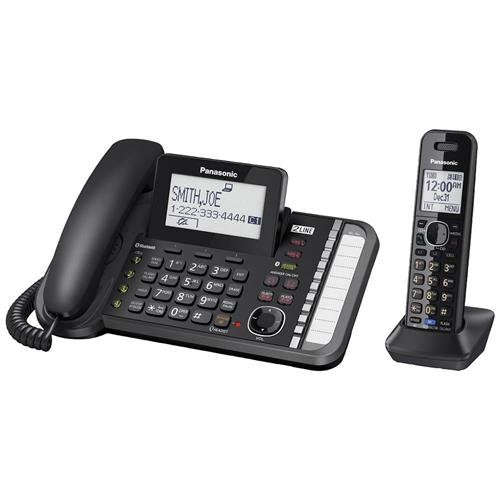 Panasonic KX-TG9581B Link2Cell DECT_6.0 1-Handset 2-Line Digital Cordless Phone Corded/Cordless + Link2Cell