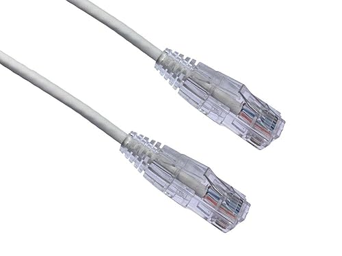 Axiom 7FT CAT6A BENDNFLEX Ultra-Thin SNAGLESS Patch Cable 650MHZ (White)