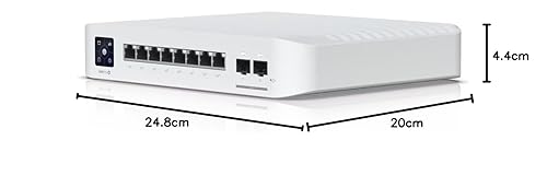Ubiquiti Professional 8 PoE | 8-Port Managed Layer 3 Gigabit PoE Switch (USW-Pro-8-PoE)