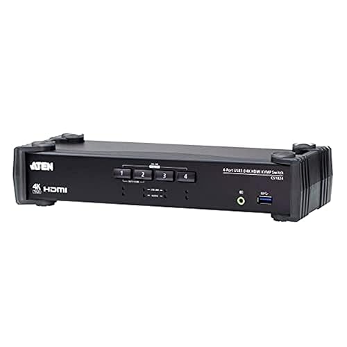 ATEN 4-Port 4K60 Single View HDMI KVMP