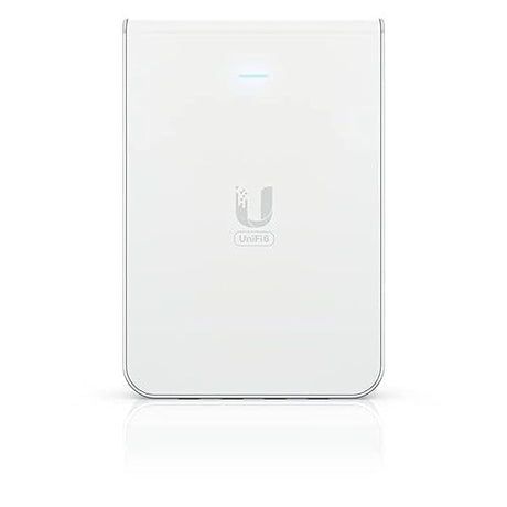Ubiquiti U6-IW UniFi 6 in-Wall Access Point, Dual-Band (2.4 GHz/5 GHz), WiFi 4 / WiFi 5 / WiFi 6, 4 x 1GbE RJ45 Data-Out Ports, 1 x 1GbE RJ45 Data-in Port, White