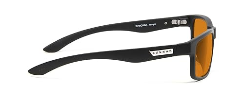 Gunnar Unisex's Amber Blue Light Blocking 58MM Onyx Frame