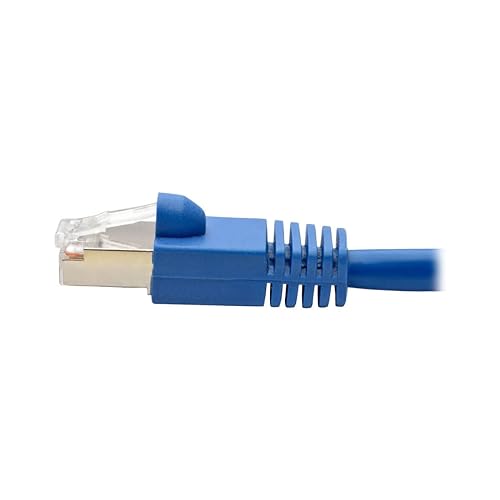 Tripp Lite Augmented Cat6 Cat6a Shielded 10G Patch Cable RJ45 M/M Blue 3' (N262-003-BL) Blue 3 Feet STP