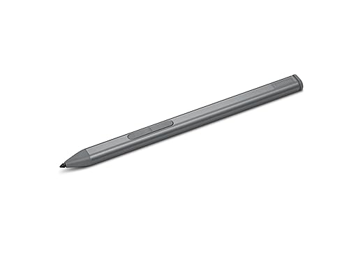 Lenovo Slim Pen for Laptops, Supports Multiple Protocols (WGP, MPP2.0, AES2.0 & AES1.0), Magnetic Attachment, Advanced Tilt Recognition, Rechargable, Grey Pens Slim Pen