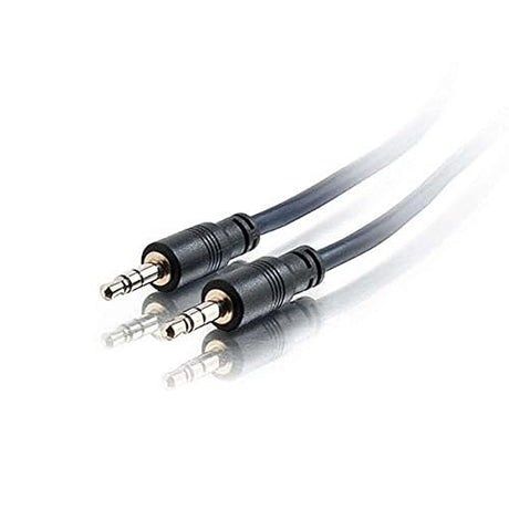 C2G 40518 3.5mm Stereo Audio Cable with Low Profile Connectors M/M, Plenum CMP-Rated (50 Feet, 15.24 Meters) 50-Feet