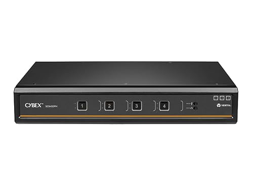 Vertiv Cybex SC900 Secure KVM | Dual Head | 4 Port Universal and DPP | USB-C | NIAP Version 4.0 Certified (SC945DPHC-400)