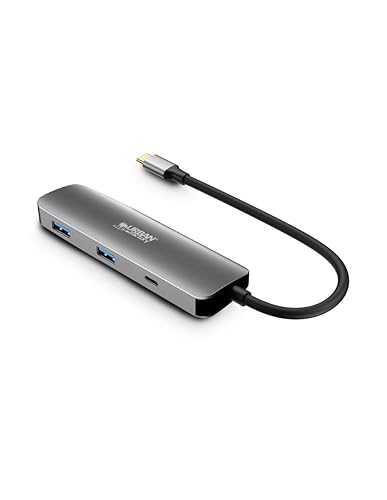 URBAN FACTORY 4-in-1 USB-C Hub with 2 USB-A / 1 HDMI 4K and 1 USB-C 100W PD Pass Thru