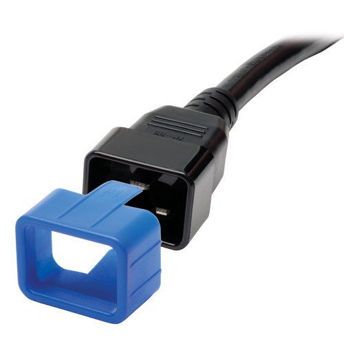 100pk PDU Plug Lock Connector C20 Power Cord to C19 Outlet Blue