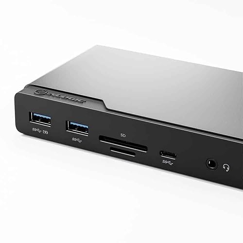 ALOGIC DV4 Quad Display 14 in 1 USB-C Docking Station w/ 85W PD, 1x DisplayPort, 3X HDMI, USB-C 3.2 Gen 1, 2X USB-A 3.2 Gen 1, 2xUSB-A 2.0, Audio Jack, Ethernet, SD Card & Micro SD Card Reader.