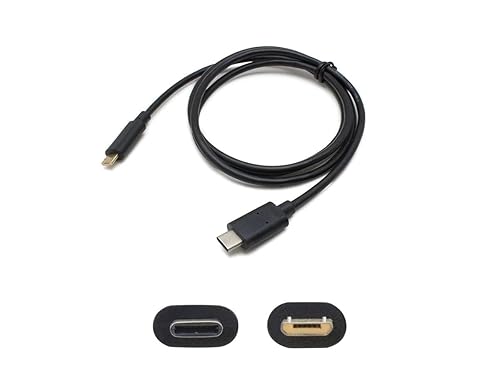 AddOn 1M USB 3.1 (C) Male to Micro-USB 2.0 (B) Male Black Adapter Cable (USBC2MUSB21MB)