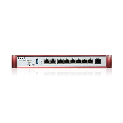 Zyxel USGFLEX200H ZyWALL High Speed Cyber Security Firewall | 1-Year UTM Security Pack | 2X Multi-Gig 2.5G | VPN | Business Class | Up to 100 Users | Nebula Cloud Option