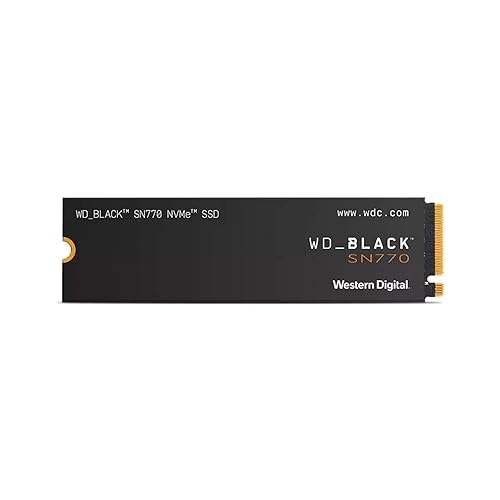 Western Digital Hard Drives Brand Model Black SSD 500GB SN770 NvMe WDBBDL5000ANC-WRSN