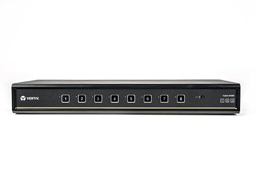 Vertiv Avocent Cybex SC900 Secure Desktop KVM Switch, Dual Head Monitor, 8 Port, Universal DisplayPort, Common Access Card, UHD 4K at 30Hz, NIAP Version 4.0 Certified, TAA Compliant (SC985DPH-400) USB 4-Port SC985 (4-Port)