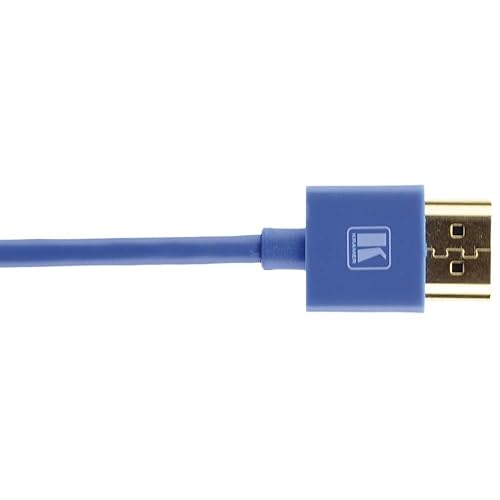 Kramer C-HM/HM/PICO/BL-10, 10 Foot Ultra Slim High Speed HDMI Cable Blue
