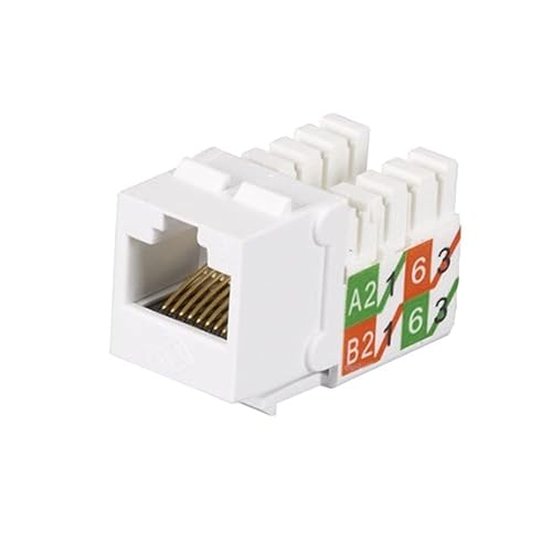 Black Box Network Services GIGATRUE2 CAT6 Jacks, Universal Wiring, Component Level, 25 Pack, White