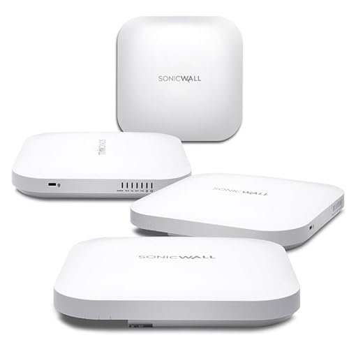 SONICWALL SONICWAVE 621 (US ONLY) Wireless Access Point 4-Pack Secure Upgrade Plus with Secure Cloud WiFi Management and Support 3YR (NO POE) (03-SSC-0719)