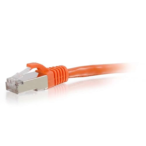 C2G 00893 Cat6 Cable - Snagless Shielded Ethernet Network Patch Cable, Orange (20 Feet, 6.09 Meters)