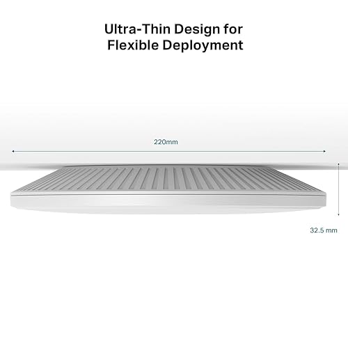 Omada EAP773 | BE11000 Tri-Band Wi-Fi 7 Wireless Access Point | 1 x 10 GB PoE+ Port | Multi-Link Operation, SDN Integrated | Cloud Access & Omada App | w/o DC Adapter