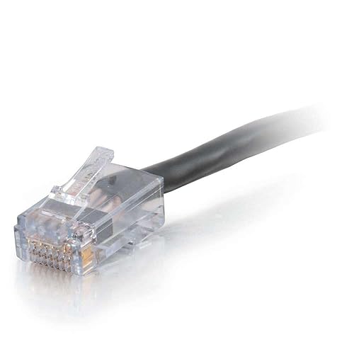 C2G 50Ft Cat6 Non-Booted Network Patch Cable (Plenum-Rated) - Black