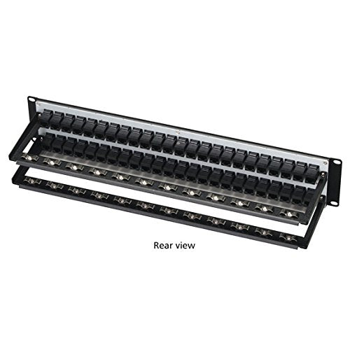 Black Box Network Services Cat5e Feed-Through Patch Panel Unshield