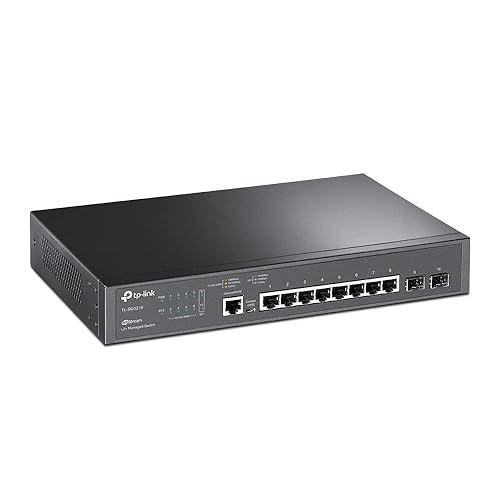 TP-Link TL-SG3210 v3 | 8 Port Gigabit Switch, 2 SFP Slots | Omada SDN Integrated | L2+ Smart Managed | IPv6 | Static Routing | L2/L3/L4 QoS, IGMP & LAG | 5 Year Manufacturer Warranty