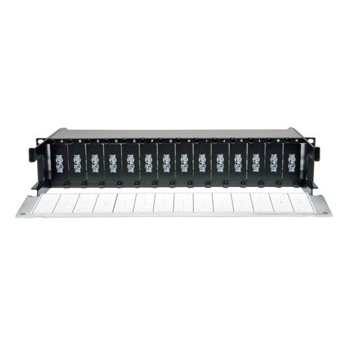 Tripp Lite High Density Rack Mount Fiber Enclosure Panel 14 Cassette 2U RM N482-02U Black 14 Cassette Panel