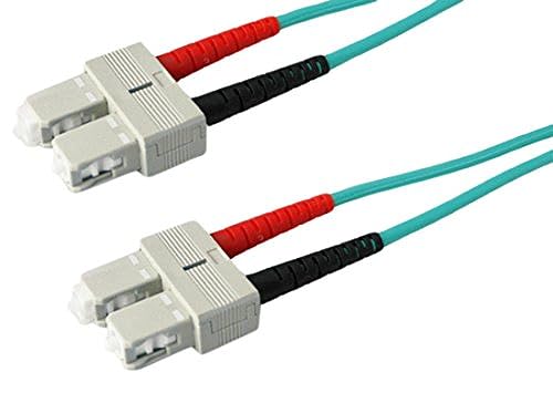 AddOn 1m Laser-Optimized Multi-Mode Fiber (LOMM) Duplex SC/SC OM3 Aqua Patch Cable ADD-SC-SC-1M5OM3