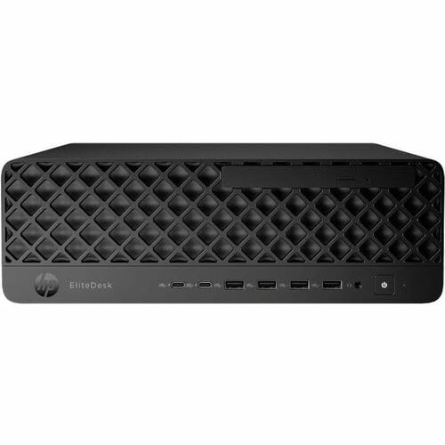 HP EliteDesk 8 G1i Desktop Computer - Intel Core Ultra 7 265 - vPro Technology - 16 GB - 512 GB SSD - Small Form Factor - Jack Black - Smart Buy - Intel Q870 Chip - Windows 11 Pro - Intel Iris Xe Grap