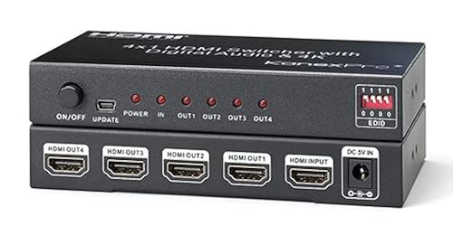 Kanex Pro SP-HD1X44K 4K HDMI 4-Port Splitter Black