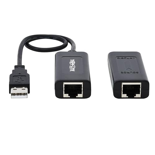 Tripp Lite USB Over Cat5/Cat6 Extender Kit 1-Port with PoC USB 2.0 164 ft. (B203-101-POC)