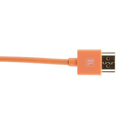 Kramer C-HM/HM/PICO/OR-10, 10 Foot Ultra Slim High Speed HDMI Cable Orange