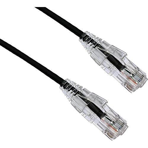 AXIOM Memory SOLUTIONLC AXIOM 12FT CAT6 BENDNFLEX Ultra-Thin SNAGLESS Patch Cable 550MHZ (Black)
