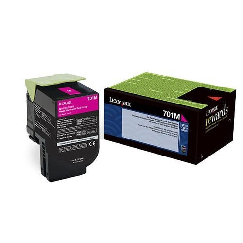 Lexmark Magenta Return Program Toner Cartridge for US Government, 1000 Yield (70C00MG)