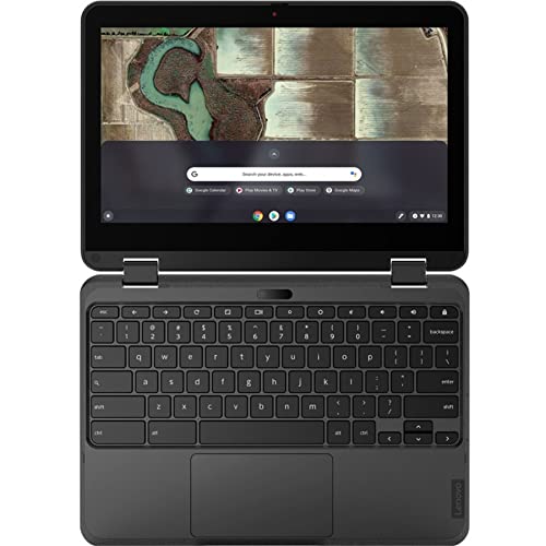 Lenovo 500e Chromebook Gen 3 82JB0015US 11.6 Touchscreen Convertible 2 in 1 Chromebook - HD - Intel Celeron N4500-4 GB - 32 GB Flash Memory - English Keyboard - Gray - Intel Chip - 1366 x 768 - Chr
