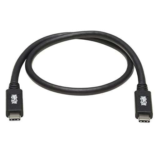 Tripp Lite USB C Cable USB 3.1 Gen 2, 5A Rating 10Gbps M/M USB Type C 20in (U420-20N-G2-5A)